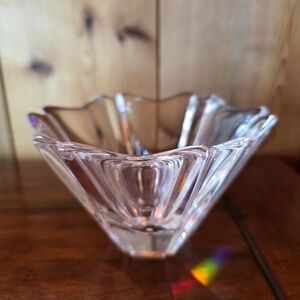 Orrefors Crystal Orion Bowl/Candle Holder-NEW